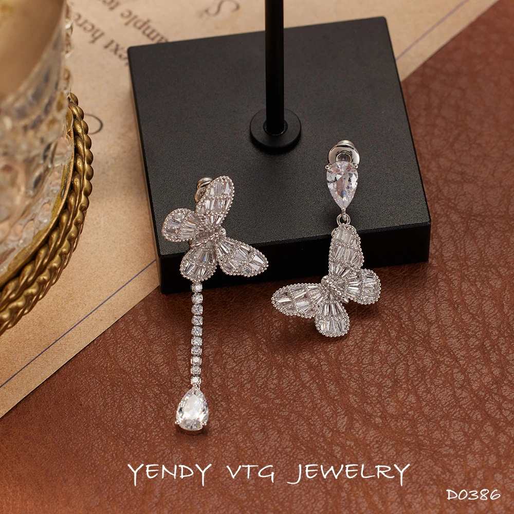 铜合金耳饰 D0386「蝶语星光」新品 FELANNA 翡安娜 西♠限定 耳环