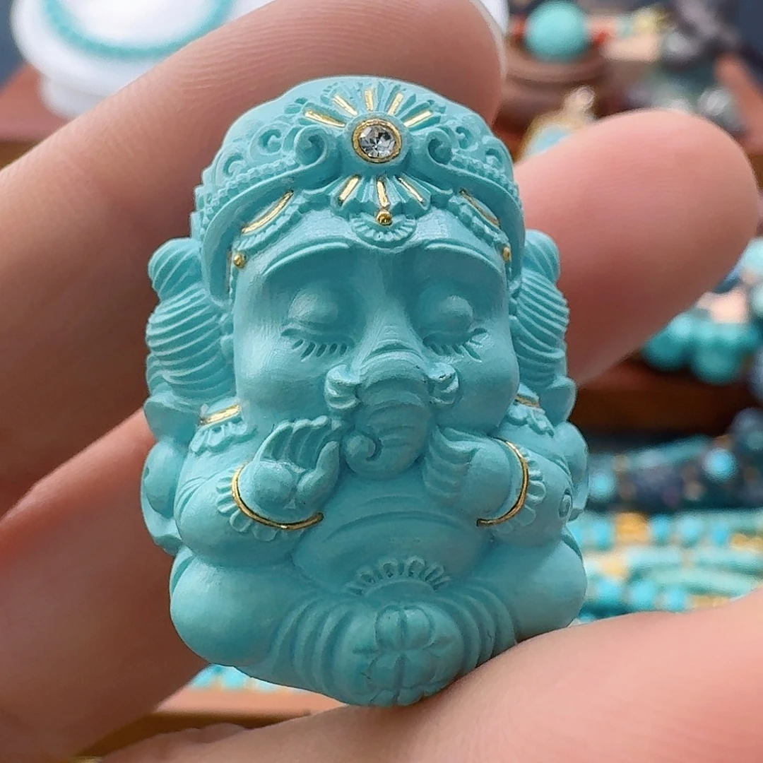 绿松石未镶嵌珠宝半成品