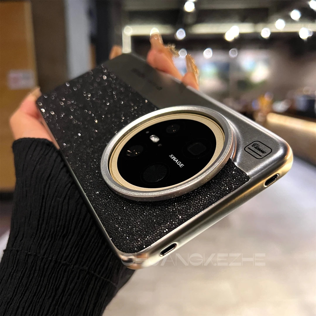 创壳者适用华为Mate70Pro手机壳拼接细闪闪粉Mate60/M70防摔高级