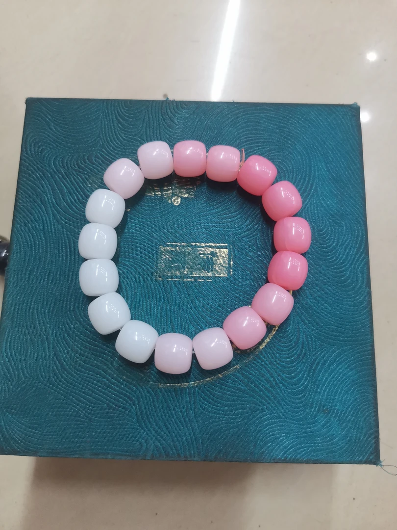 礼包大礼 渐变粉白DIY 手串 礼物