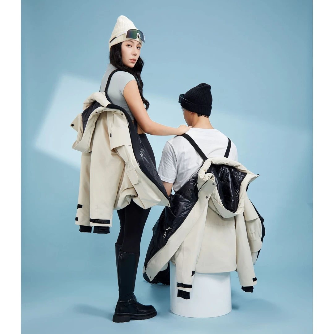 北极绒全新风壳羽绒服男女同款GFN25D004E