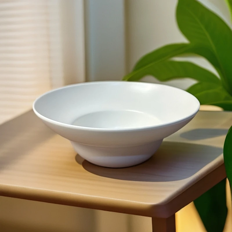 北欧陶瓷哑光草帽碗西餐意面碗家用高颜值沙拉盘微瑕凑满20元包邮