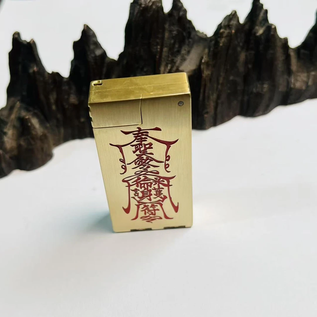 帕伽尼 黄铜 抬臂机 平安符  紫铜火石仓 打火机【预】