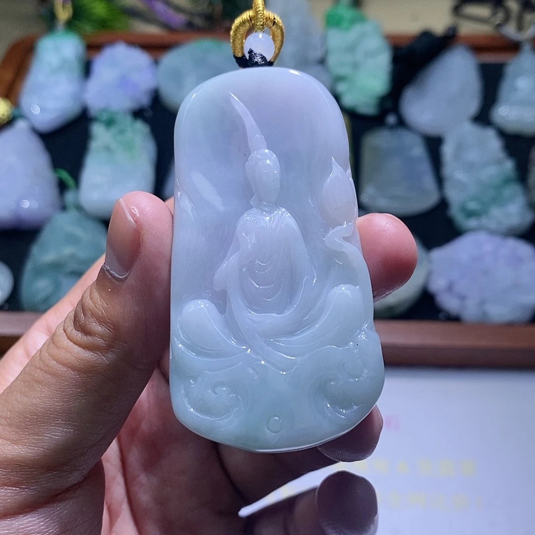 【闪购商品】翡翠颈饰未镶嵌观音