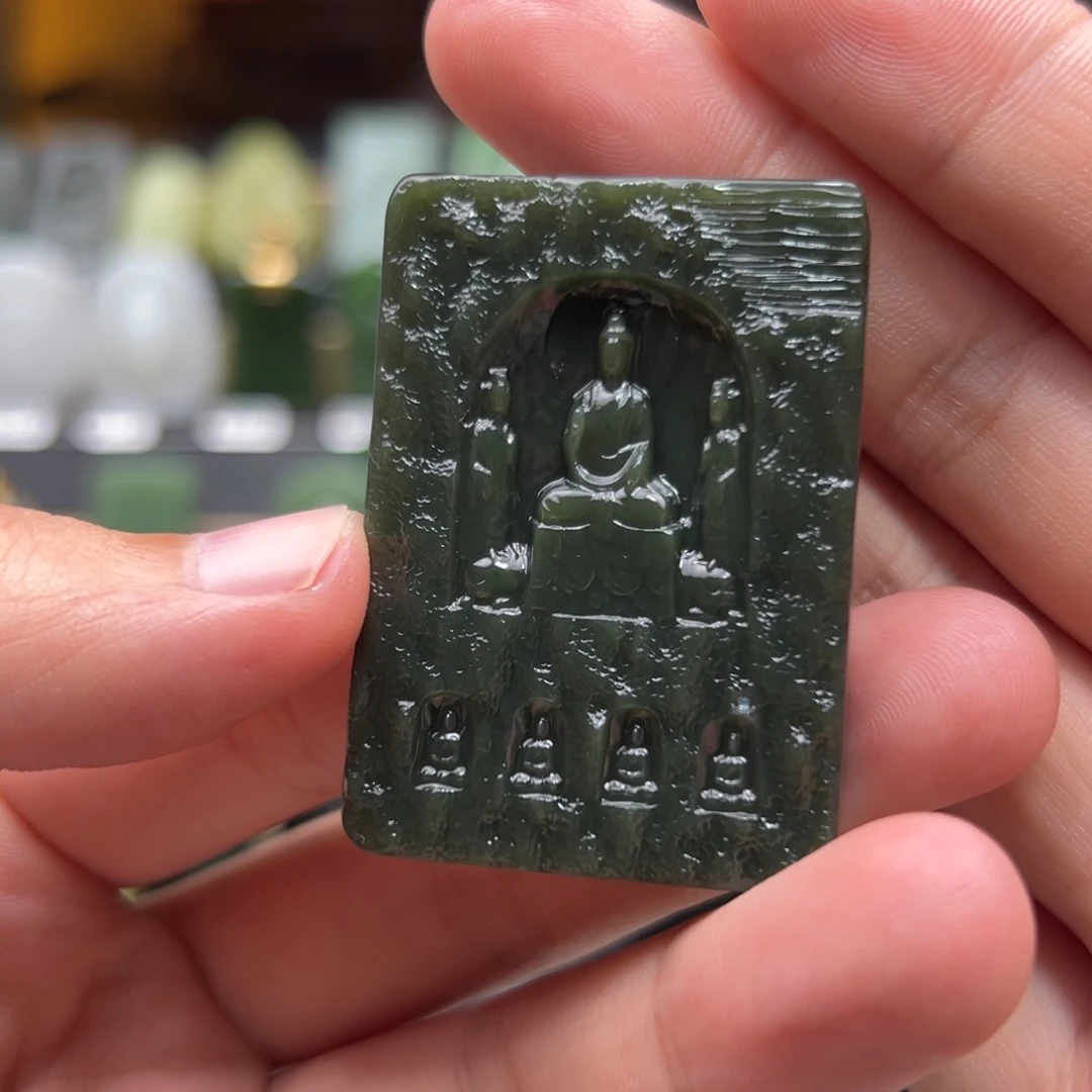 整***生和田玉未镶嵌挂件