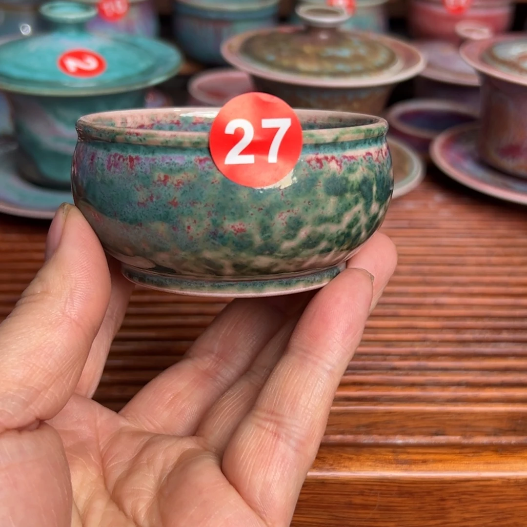 手工制作钧窑茶器