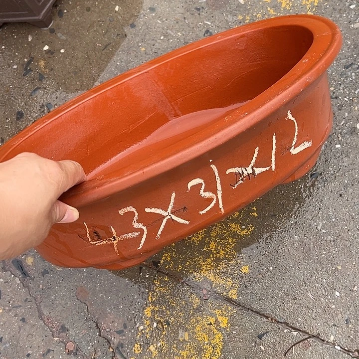 紫砂花盆，透气花盆，