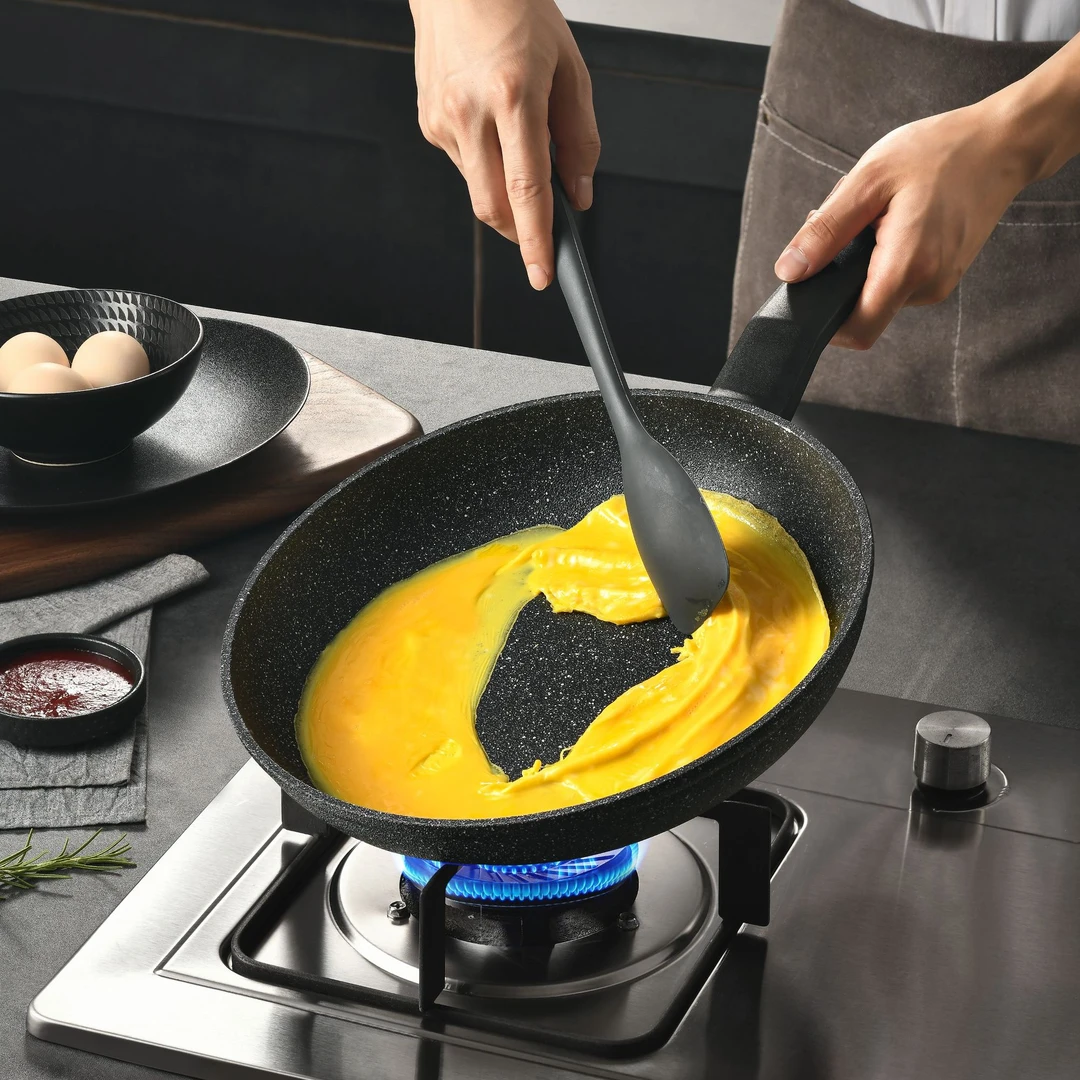 24【橙姐同款】烹思乐加厚麦饭石不粘煎锅平底锅抛丸凹凸工艺不挑灶