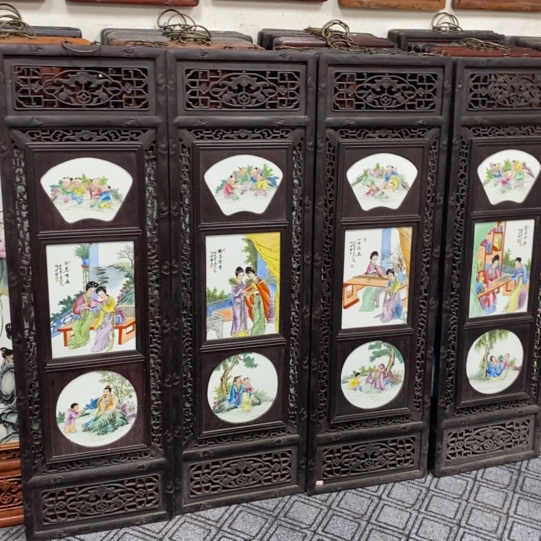 瓷1.2*36*4景德镇瓷板画柴窑烧制