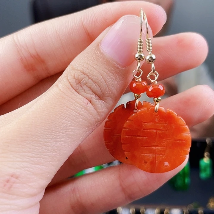 翡翠耳饰未镶嵌饰品