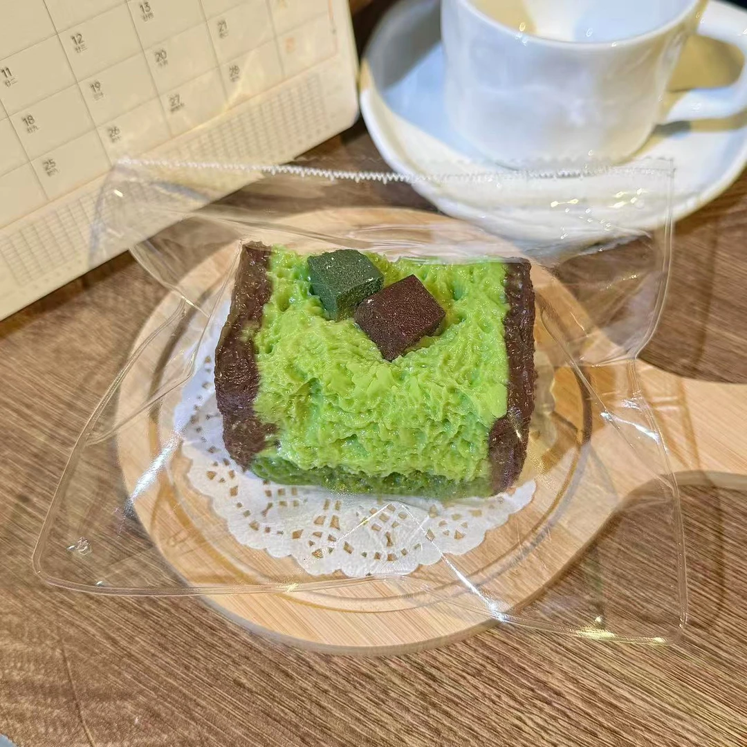 【奶糖泥】抹茶提拉米苏 纯手工硅胶捏捏乐解压玩具