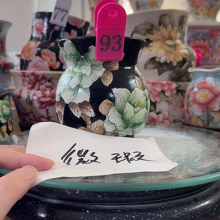 叁***＇景德镇幸运花盆手绘韩式花盆