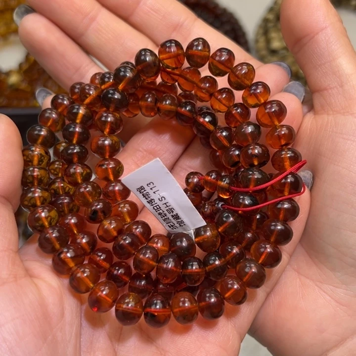 琥珀未镶嵌裸石抚顺琥珀血珀8m