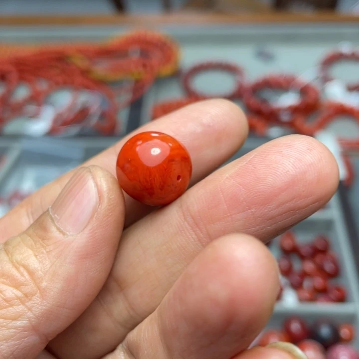 南红玛瑙手串14未镶嵌