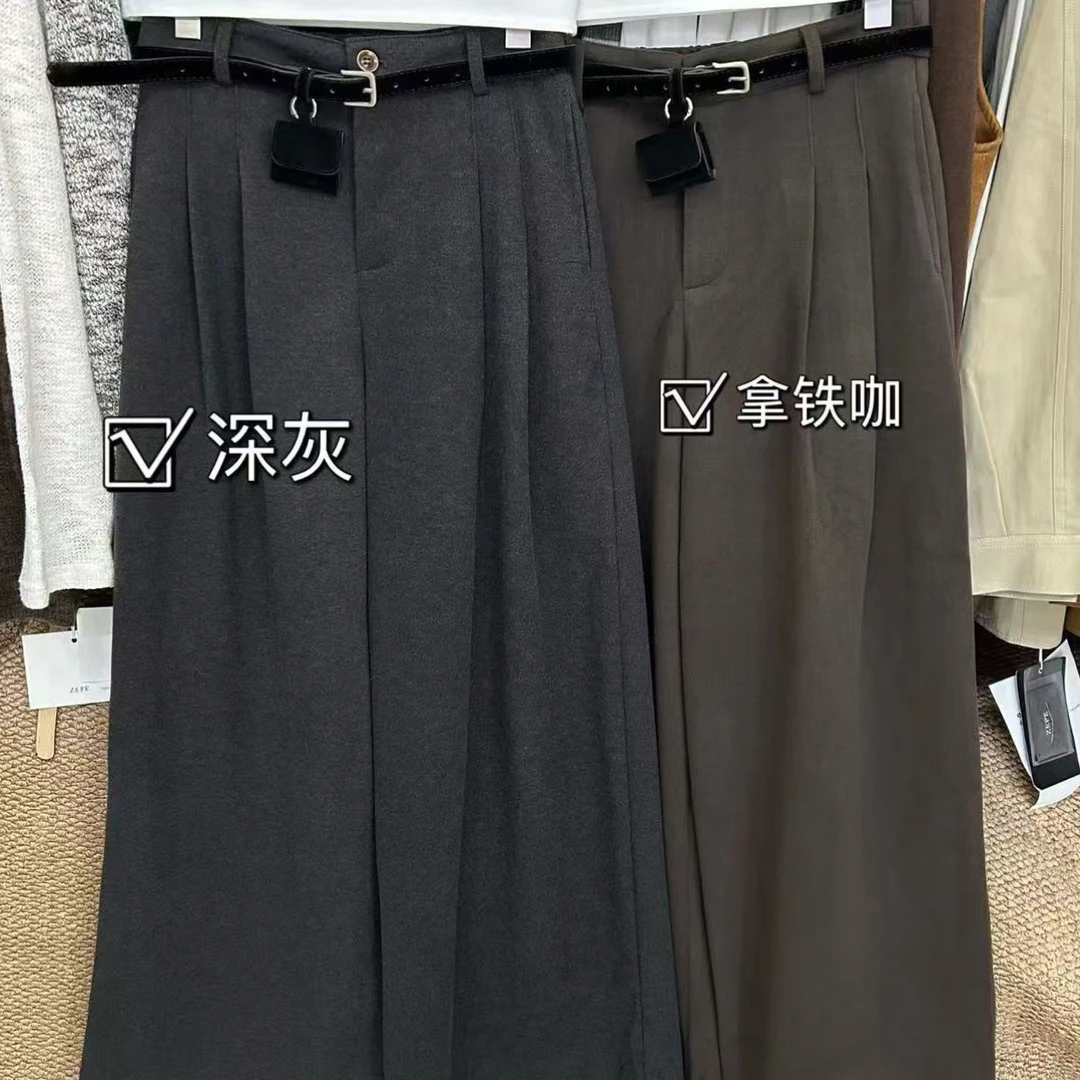 新款休闲直筒阔腿裤