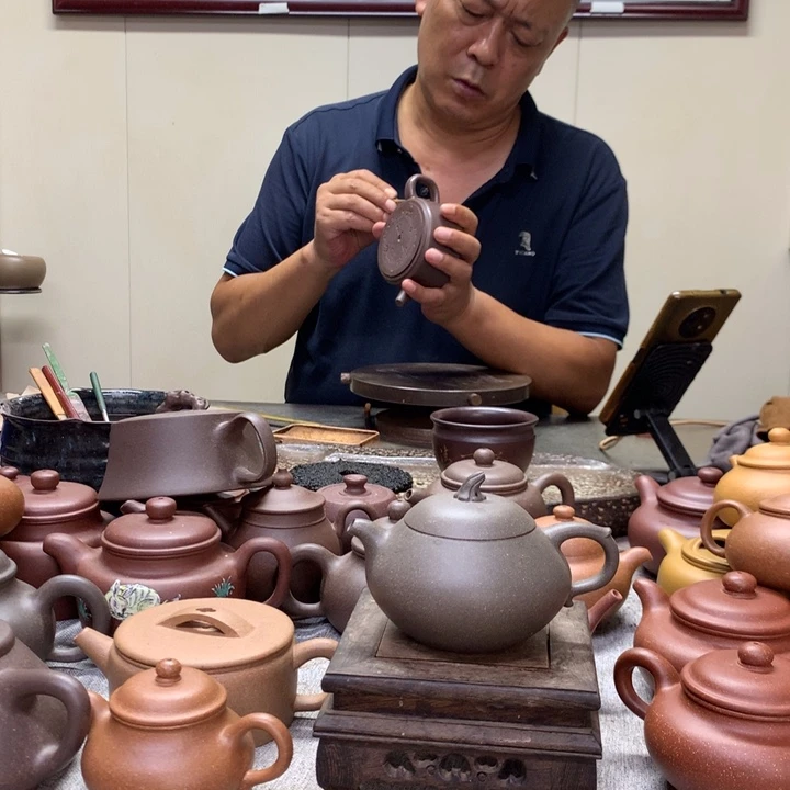 茶壶紫泥甜瓜半手工制作