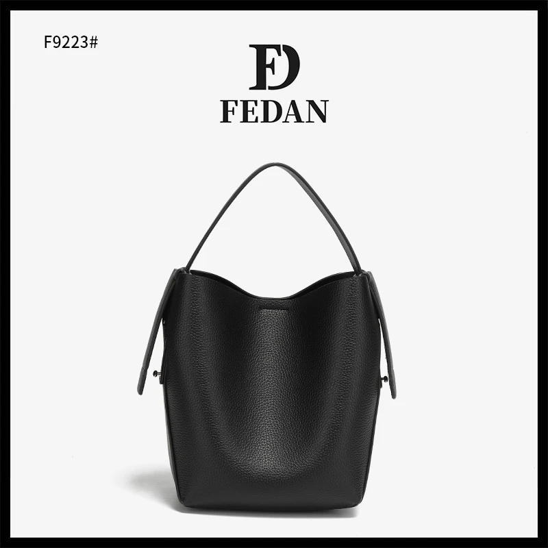 【婉婉专属】FEDAN芬丹时尚百搭气质小众潮流轻奢单肩包F9223黑色