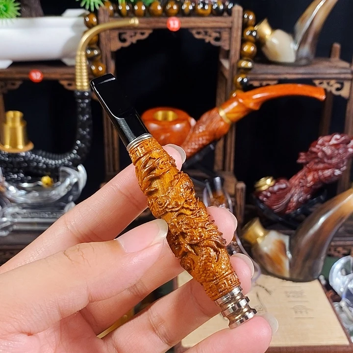 高端定制金丝楠烟嘴