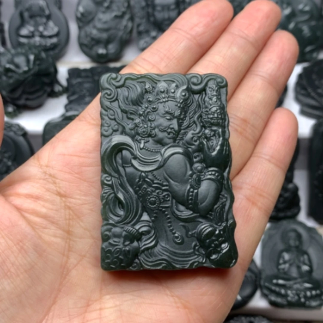 【闪购商品】颈饰未镶嵌和田玉双面雕刻