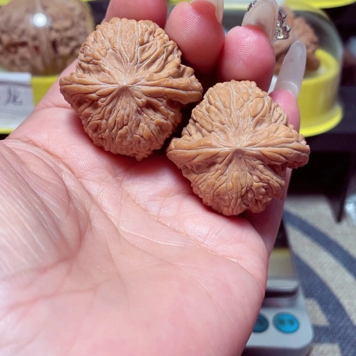 文玩核桃把件磨盘37