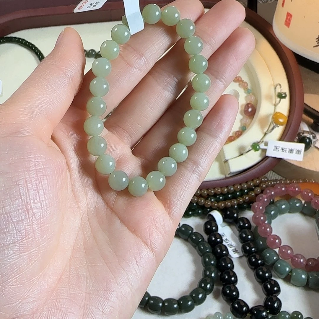 和田玉未镶嵌手链