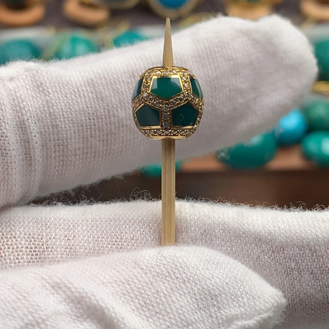 绿松石18K金镶嵌绿松石