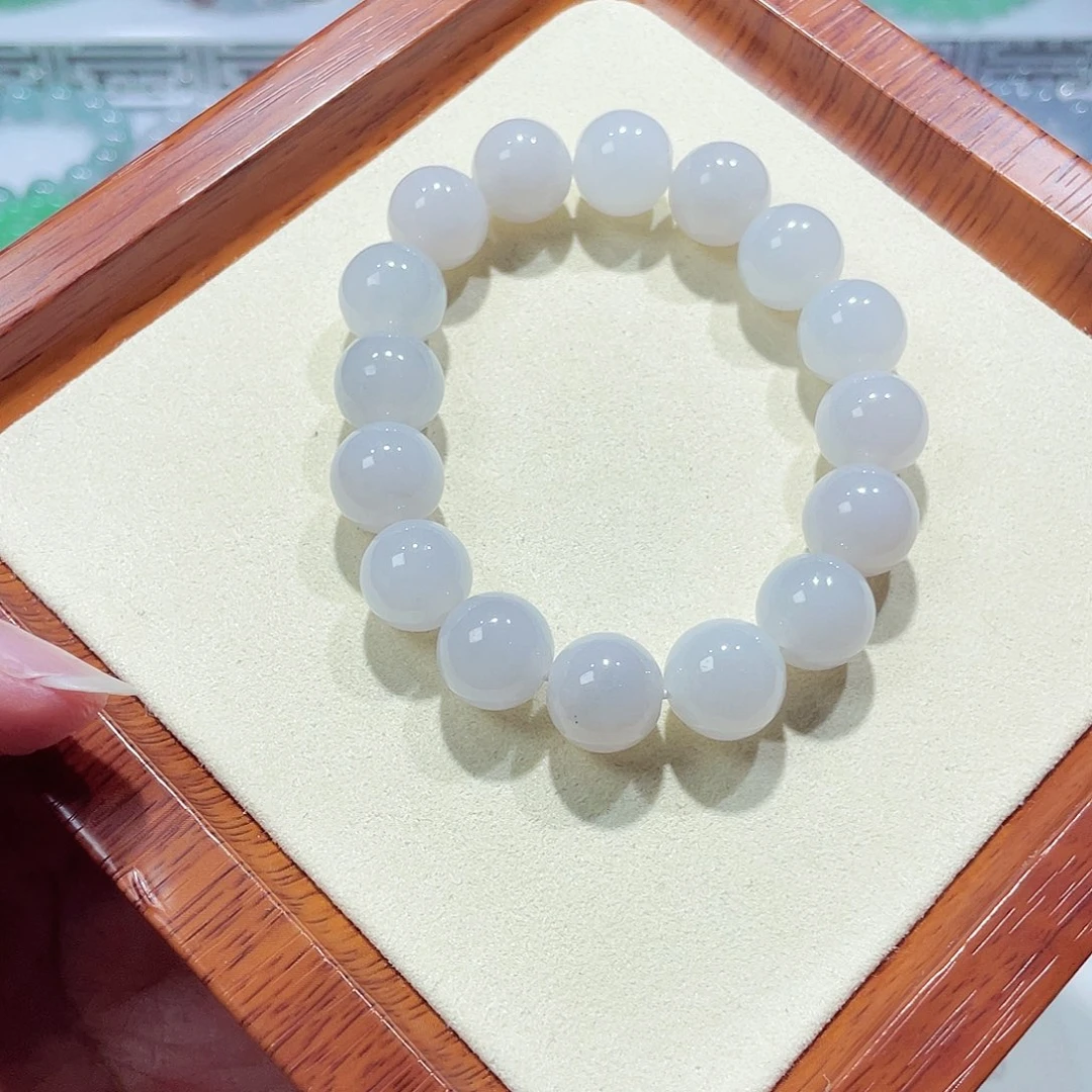 翡翠未镶嵌手链天然缅甸翡翠A货卡12.8