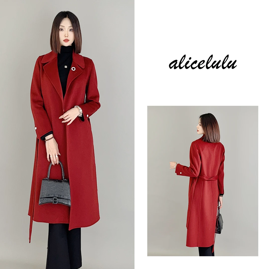5 ALICE “微醺暖意”毛呢大衣 柔糯羊毛 优雅保暖 S2140238Ur