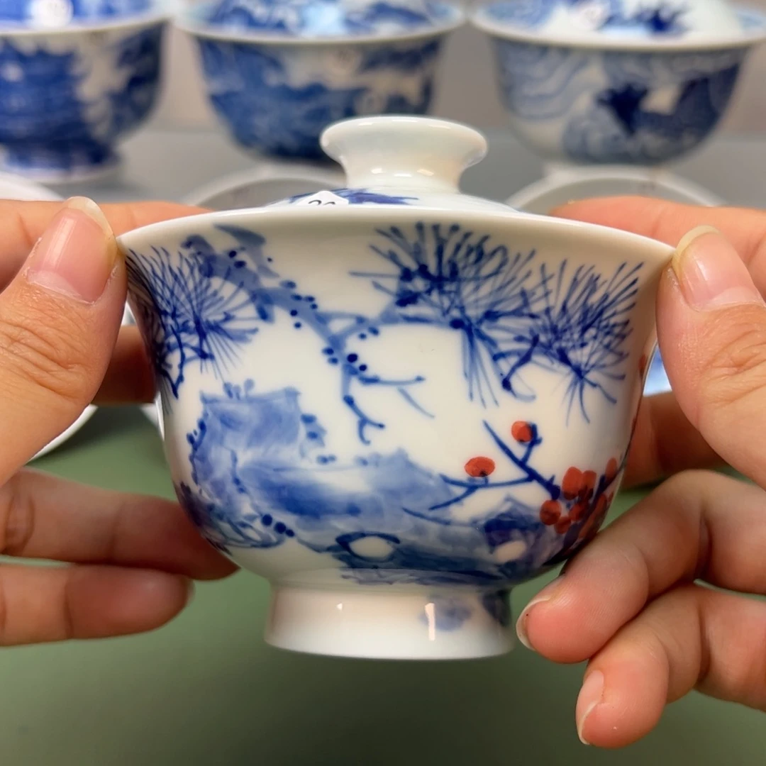 杯木木景德镇纯手绘茶具26