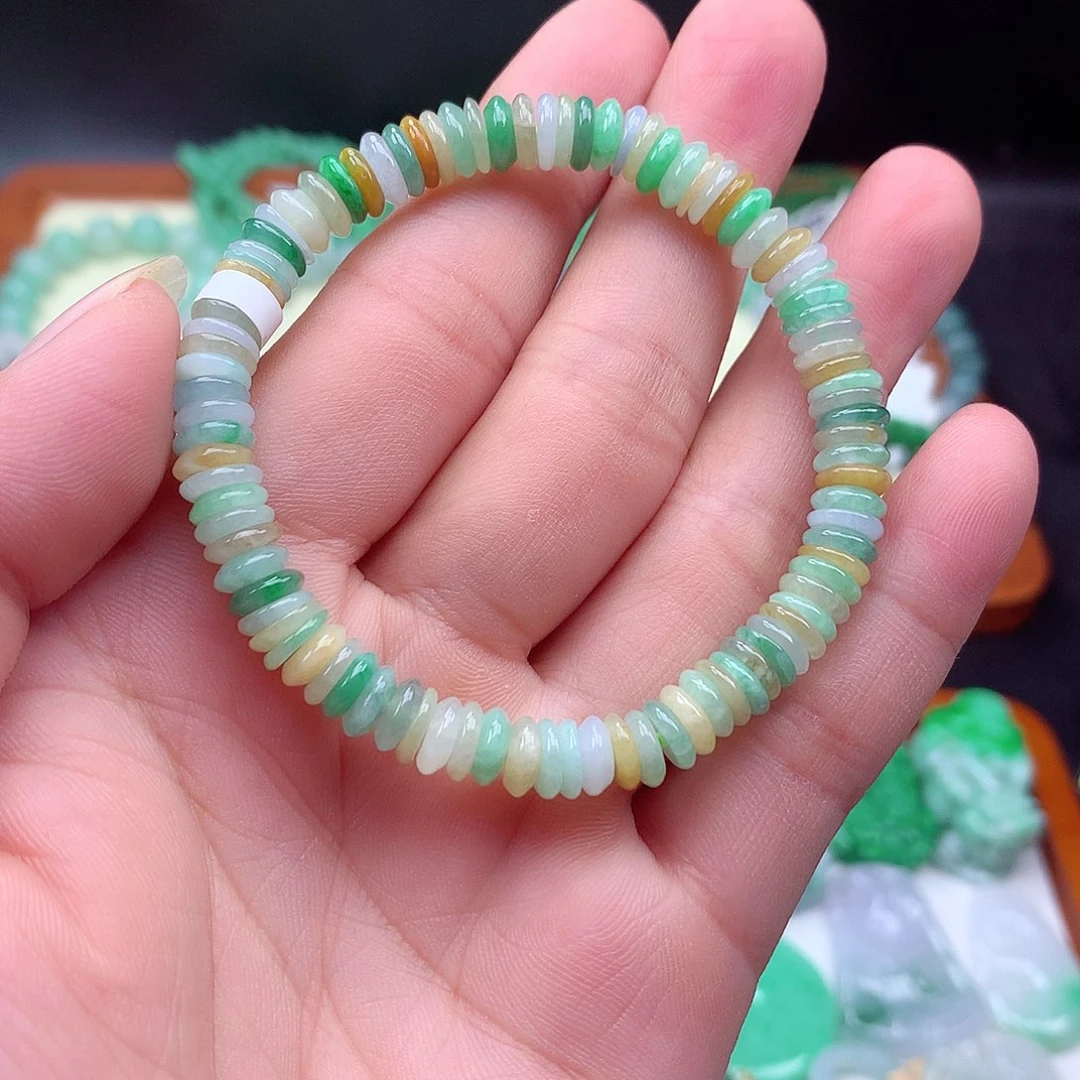 翡翠未镶嵌项链手串