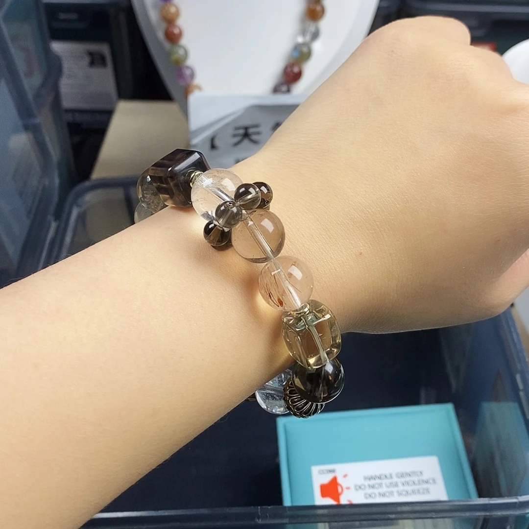 手链银S925镶嵌水晶