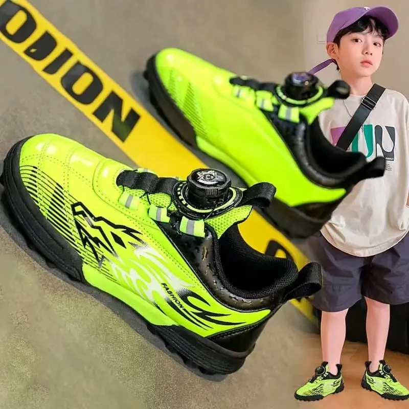 36l℃断码男童足球鞋2025新款儿童运动鞋碎钉男孩专业训练中大童