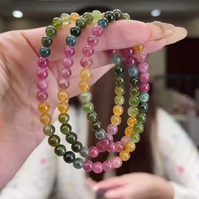 02590919碧玺/未镶嵌5mm+碧玺多圈多样性发货19