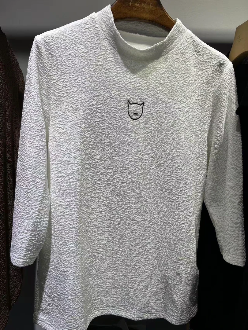 谷马圆领常规款T恤半高领6428