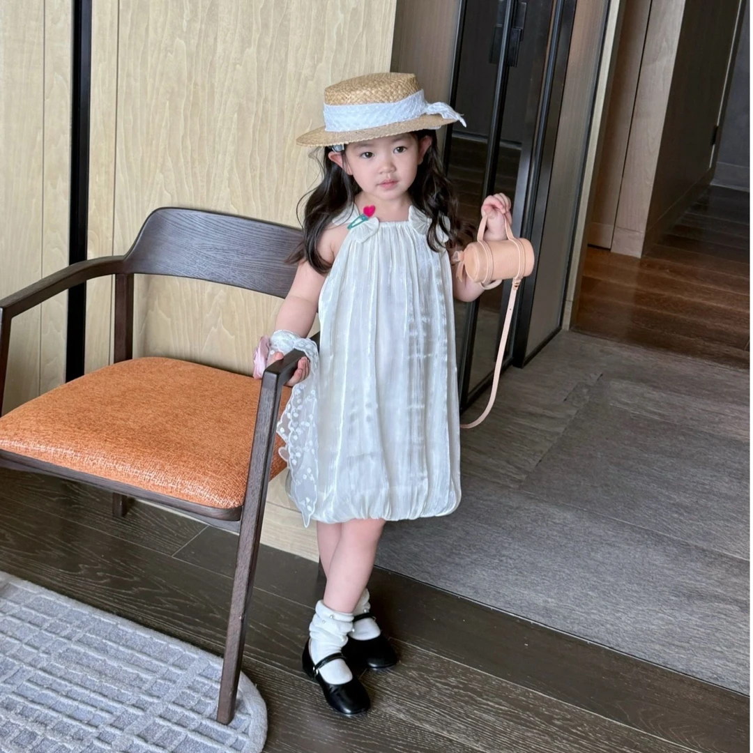 小惜亦2025女孩夏装新款萌娃穿搭蝴蝶结设计感连衣裙气质公主裙子