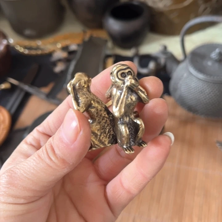 蜜安罐瓷香炉锡茶则