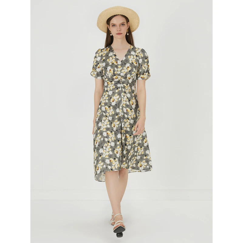 【小北专属】莱芙艾迪儿短袖连衣裙1E2L93231