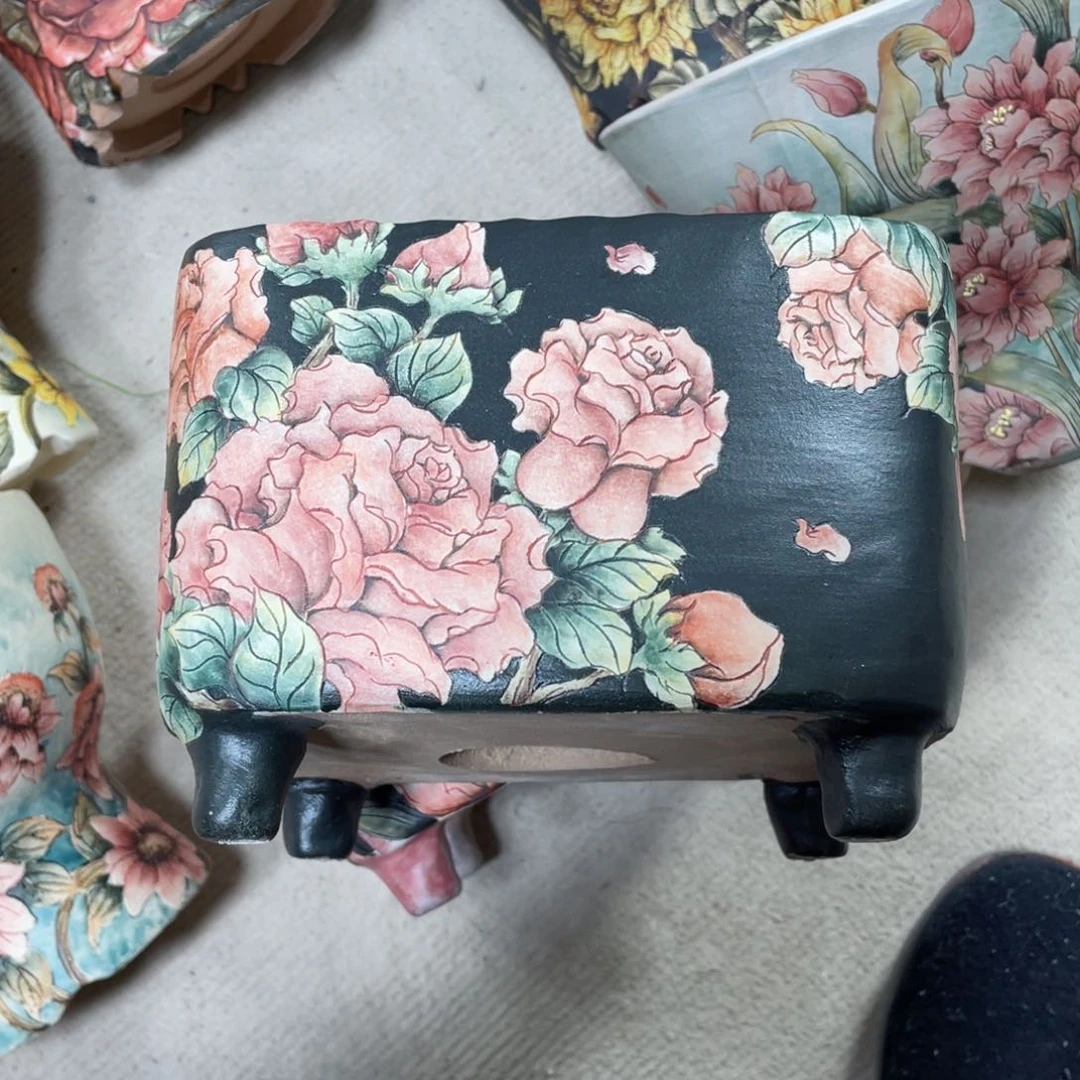 紫砂花盆铭****n陶瓷多肉花盆精品