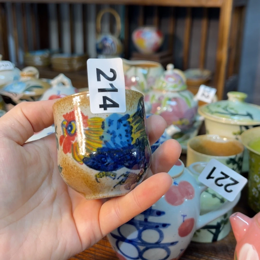 杯素浅陶瓷手工手绘