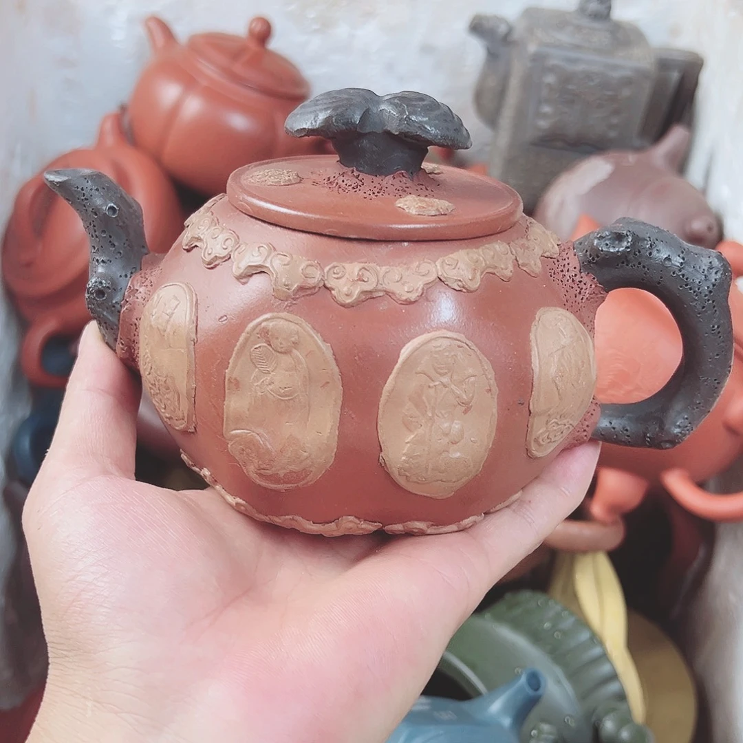 茶壶紫砂宜兴原矿紫砂壶450毫升容量