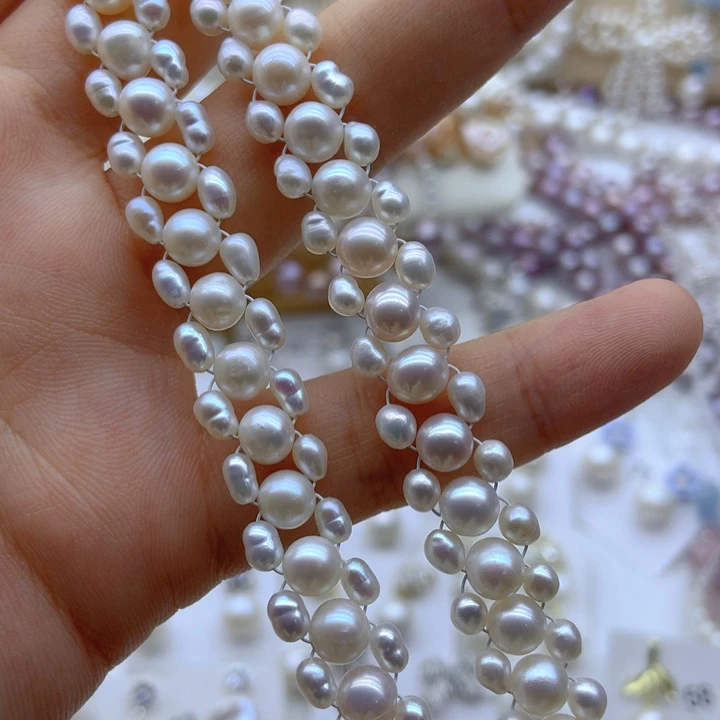 汐***道淡水珍珠未镶嵌颈饰