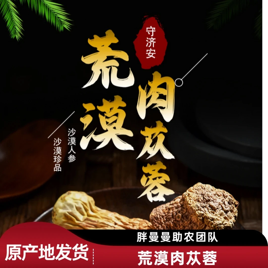 【肉苁蓉干货】精选整根高品质新疆塔克拉玛干沙漠自然风干肉苁蓉