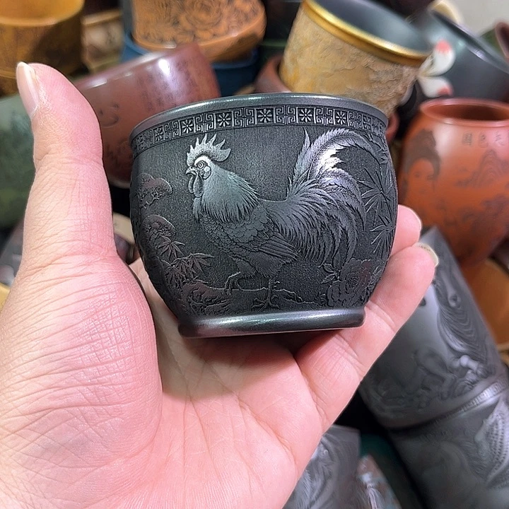 茶杯紫砂全手工紫砂主人杯