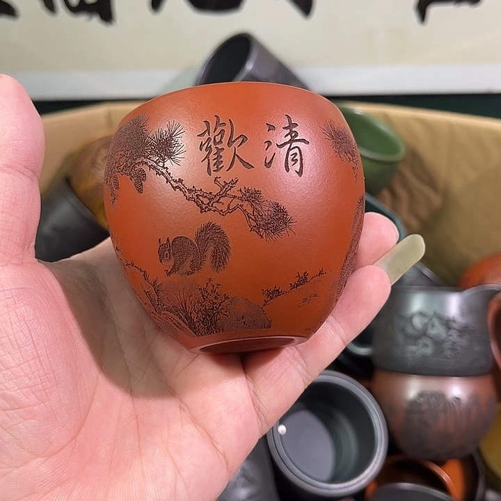 茶杯紫砂全手工紫砂主人杯