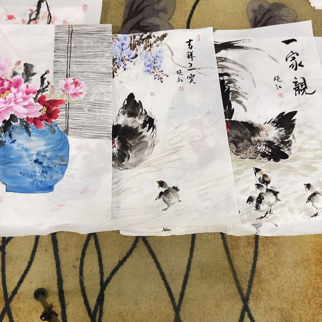 国画每****悟田晓红手绘作品欣赏70.70