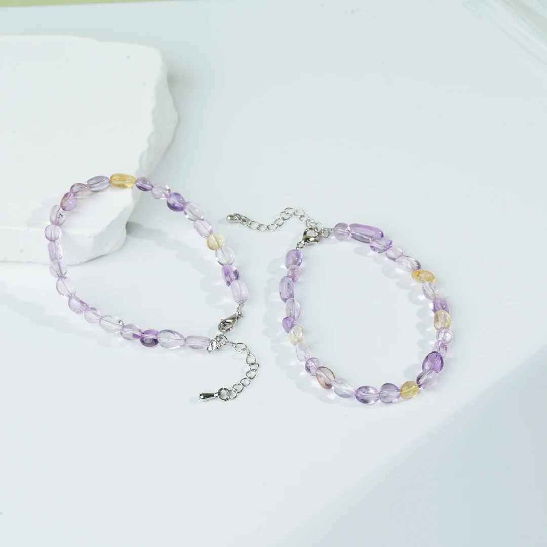 【铭记珠宝】紫水晶DIY手链8-3DM01L769【多样性发一件】