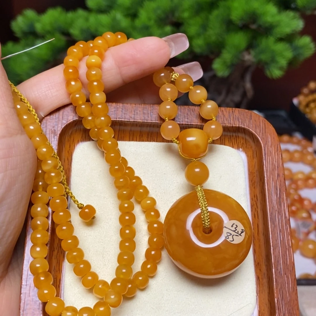 【闪购商品】蜜蜡颈饰未镶嵌项链