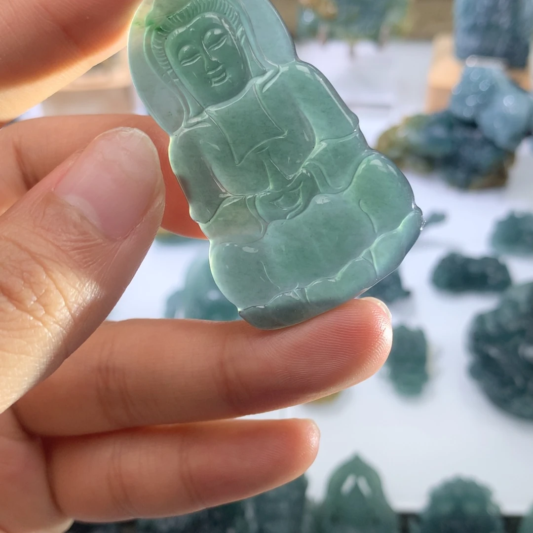 翡翠未镶嵌颈饰天然翡翠