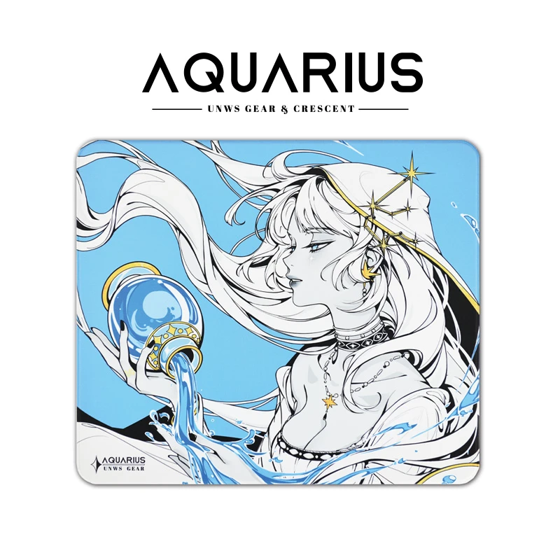 CRESCENT水瓶座游戏鼠标垫PORON底细面微绒操控FPS射击游戏二次元