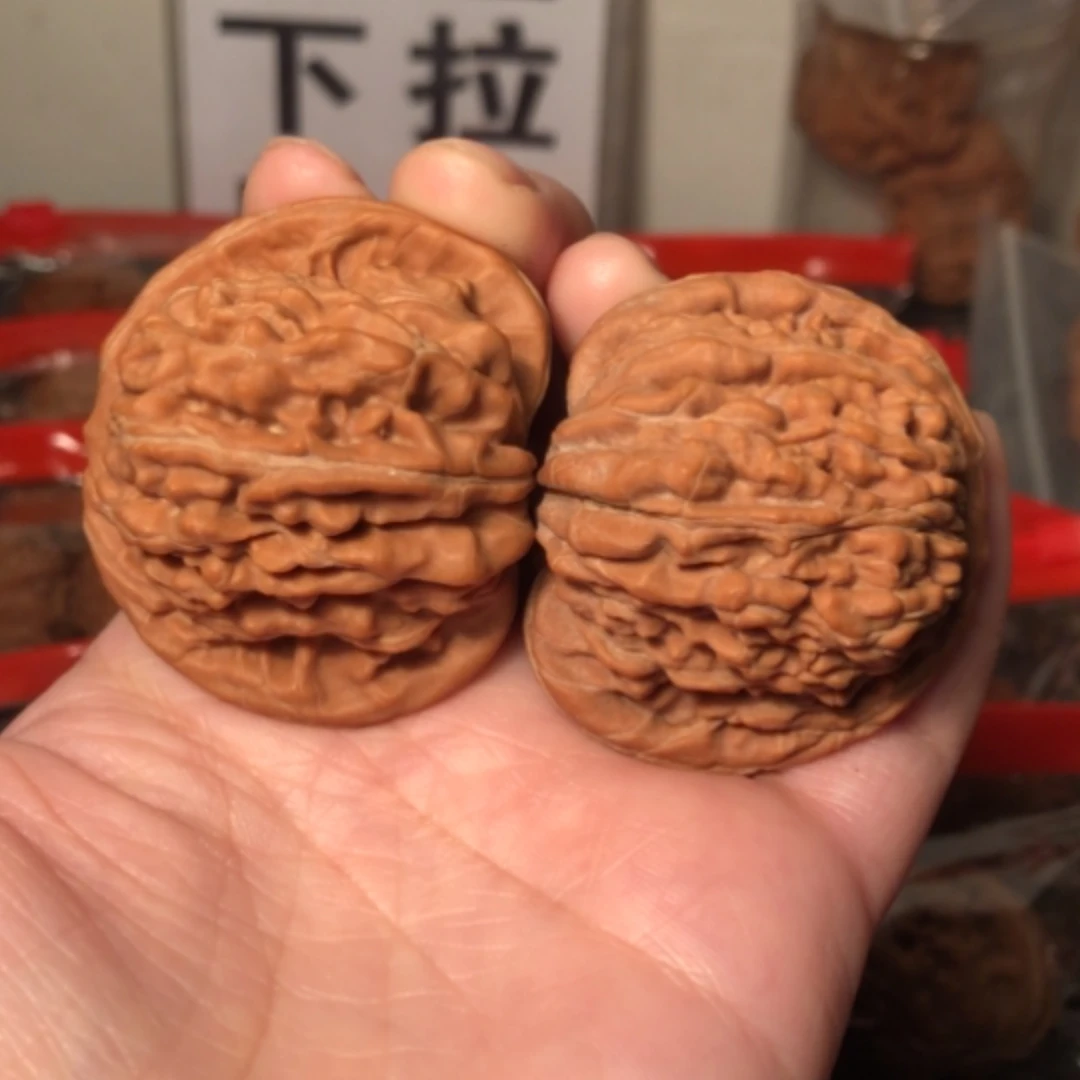 【闪购商品】文玩核桃把件一**话四座楼46